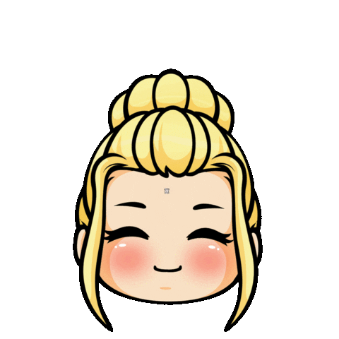 A girl with her head exploding