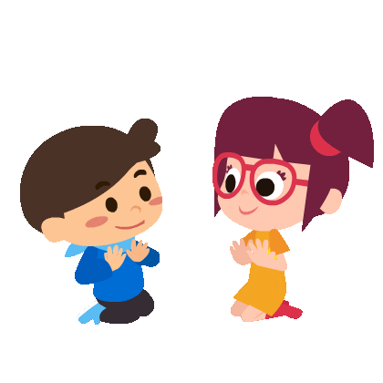 Two kids playing patty cakes with their hands